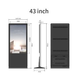 کیوسک صفحه نمایش لمسی آندروید 55 اینچ با سیستم ویندوز لمسی خازنی