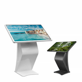 علامت های تجاری دیجیتال تبلیغاتی 43 اینچ صفحه نمایش لمسی خازنی LCD افقی را نمایش می دهد