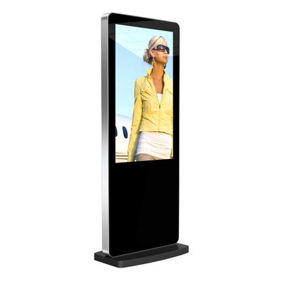 50 اینچ کف ایستاده علامت های دیجیتال پخش کننده ویدیو کیوسک صفحه نمایش LCD تبلیغات