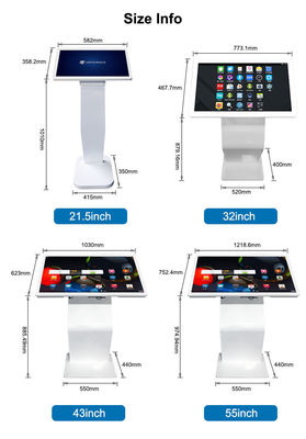 نمایشگر علامت های دیجیتال تجاری خازنی لمسی تبلیغاتی LCD 21.5 اینچ