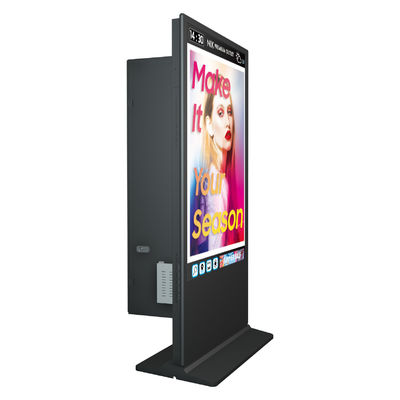 صفحه نمایش صفحه نمایش تبلیغاتی علامت های دیجیتال دو طرفه توتم LCD ایستاده کف