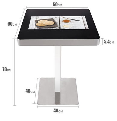 22 اینچ نوار قهوه خوری میز لمسی صفحه نمایش تبلیغاتی کیوسک T نوع