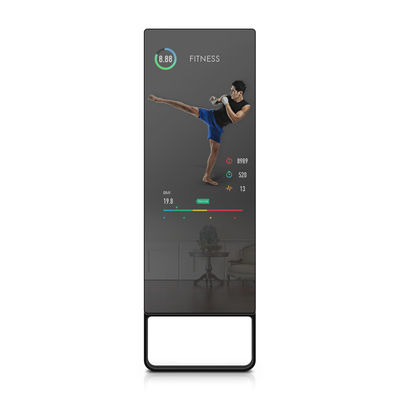 43 اینچ تناسب اندام AI Connect Signable Digital Signage Moving Mirror Magic for Home exercise